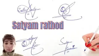 Satyam rathod name signature#english sign