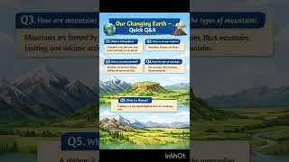 5 Geography Questions 🔥 Our Changing Earth | Easy & Quick 🌍