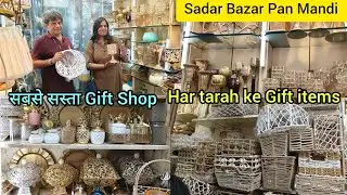 Pan Mandi Sadar bazar wholesale market | Cheapest Gift Shop , Laxmi tevar Vlogger