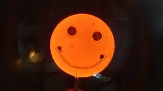 Old Neon Smiley Face light bulb