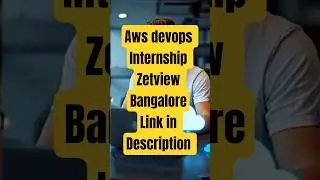 AWS #DevOps Engineer Internship 2025 | Zeitview Bangalore | Apply Now 🚀