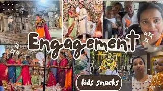 Engagement ಗೆ ಹೋಗಿ 🙏ದೇವಸ್ಥಾನ ನೋಡಿಕೊಂಡು ಬಂದ್ವಿ👦kids healthy snacks 🥫