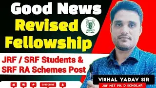 ICAR-2024!Revised Fellowship!JRF/SRF!RA!#icar#revised#fellowship#jrf#srf#research#associates!