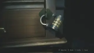 Resident Evil 2 Remake West Office Leon's Desk Safe
