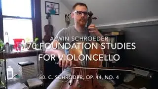 No. 80 - Alwin Schroeder - 170 Foundation Studies for Violoncello