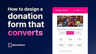#1 Donation Form Design to Increase Donations