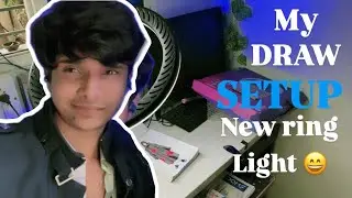 My DRAWING SETUP TOUR || AND NEW KREO RING LIGHT UNBOXING