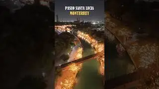Noche en el Paseo Santa Luc&iacute;a de Monterrey 😍  #monterrey #nuevoleon #mexico #travel #regios #city