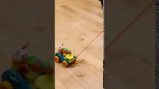 Jack the Rabbit Drumroller Wooden Pull along Toy