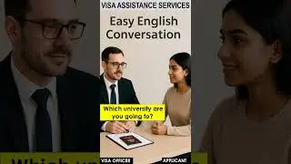 How to Speak in a Visa Interview | Easy English Conversation #learnenglish #shorts