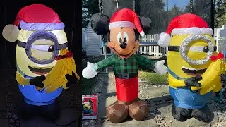 Minion Stuart Airblown Inflatable Christmas 2024 unboxing