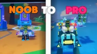 noob to pro! Roblox Bot Clash. Reached frozen world!