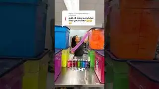 I Made Slime Using ALL MY COLORS 🌈