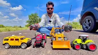 JcB Unboxing Full Vlog With Remote Control Tractor Mahindra 575 Di, HMT 5911, Thar Jeep | 