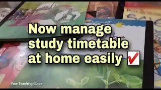 How To Make Study Timetable | Lockdown Study Timetable | Organize Students Study Schedule