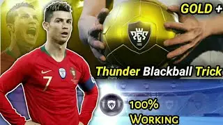 GOLD BALL PACK BLACKBALL TRICK PES 2019 MOBILE ||THUNDER BLACKBALL TRICK IN GOLD PACK PES 2019
