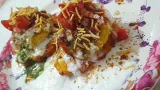 5 min evening snack part-1|Aloo tikki chat|street style in home|#shorts #part-1