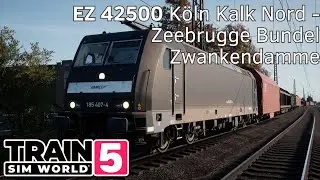 EZ 42500 K&ouml;ln Kalk Nord - Zeebrugge Bundel Zwankendamme - SFS K&ouml;ln-Aachen - 185.5 - #TrainSimWorld5