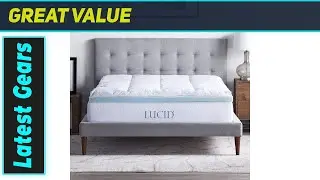 LUCID Down Alternative and Gel Memory Foam Mattress Topper &ndash; Best Budget Comfort Upgrade