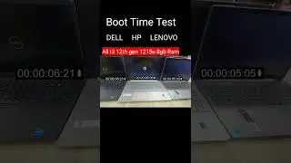 boot Speed Test | dell vs hp vs lenovo laptops which is better #Shorts