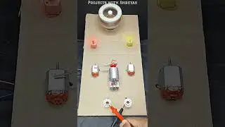 Two Pole Switch machine with 6V DC Motor 🔌⚡ #ideas #experiment #amazing #new #diy #schoolproject