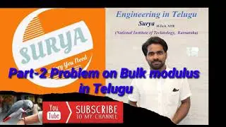 Problem on Bulk modulus and compressibility in Telugu.