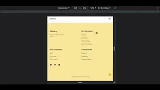 Responsive Website Design Using HTML Sass   JavaScript 🚚   Delivery Landing Page