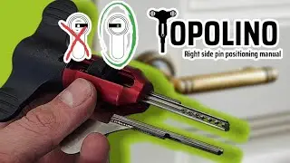 Topolino Pick Tool - General Video Intructions -  RIGHT side pins positioning