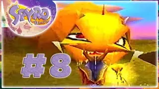 Spyro the Dragon Walkthrough Gameplay Part 8: A journey to the Alpine Ridge - (PS1)