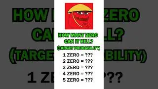 How Many Zeros Can PeiPei Eat? - Target Probability #peipei