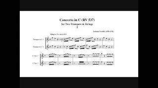 Antonio Vivaldi: Concerto for 2 trumpets (Adolph Herseth - Dale Kerner, trumpets) I