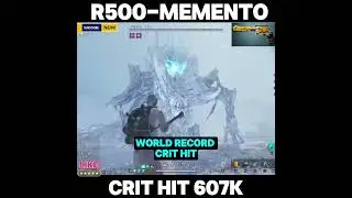 ONCE HUMAN PRO TRENT WORLD RECORD R500 MEMENTO CRIT HIT 607K🤬 #oncehuman #七日世界 #원스 휴먼