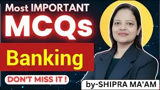 Mcq On Money And Banking || BY Shipra Maam #shipranomics || 9320634901