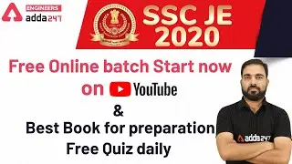 SSC - JE 2020 | Free Online Batch Start Now on You Tube | Best Book for preparation Free Quiz daily
