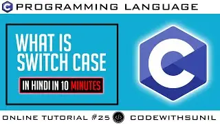 Switch Case Control Instruction in C programming in Hindi | Code with Sunil | With Example