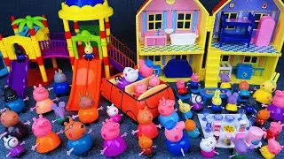 10 Minutes Satisfying with Unboxing Cute Peppa Pig Slide Playground Toys Set ASMR | Review Toys
