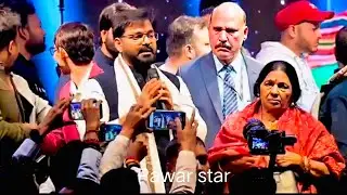 Pawan singh birthday party 🥳 Pawar ⭐ kajal ragwani #trpking #pawansingh #viral #bhojpuri 