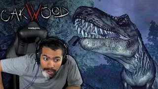 LOCKED in a park at night with MAN EATING DINOSAURS... | Oakwood - ENDING