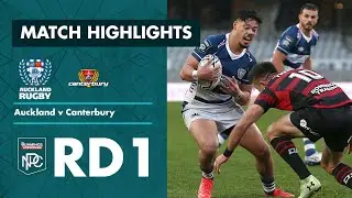 RD 1 HIGHLIGHTS | Auckland v Canterbury (Bunnings NPC 2021)