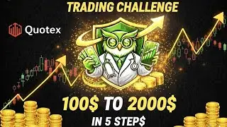 $100 to $2000 Compounding Challenge 💰 | Live Binary Trading with Price Action