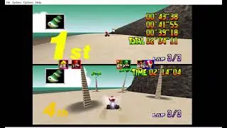 Mario Kart 64 2-Player Grand Prix: Mario vs. Toad (Mushroom Cup)