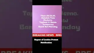 11am Bank Holiday Monday 26th May -Tate Modern Topless Protest #trans #topless #transdemo #🏳️&zwj;⚧️
