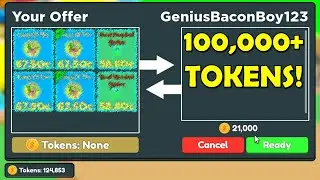 WIN OR LOSE? I TRADED UNTIL I GOT 100,000+ TOKENS in Clicker Simulator (Roblox)