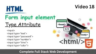 Html form input element | html type attribute | form type attribute 