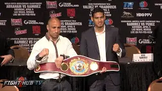 Arthur Abraham vs. Gilberto Ramirez COMPLETE Press Conference & Face Off Video