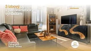3i byt | Prémiové bývanie s panoramatickým výhľadom | NOVÁ TERASA KE