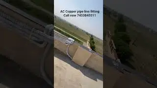 AC Copper pipe line fitting #trendingshorts #actechnician #viralvideo #moradabad