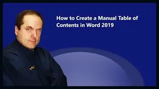 Как создать оглавление вручную в Word 2019