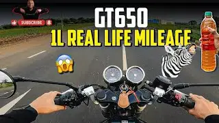 Continental GT650 1Liter 😱MileageLife Mileage🥵 test ❤️‍🔥 #gt650 