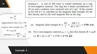 Numerical on series and parallel magnetic circuit